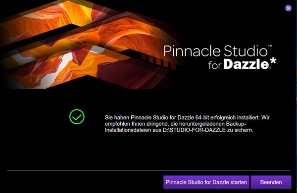 pinnacle dazzle software download
